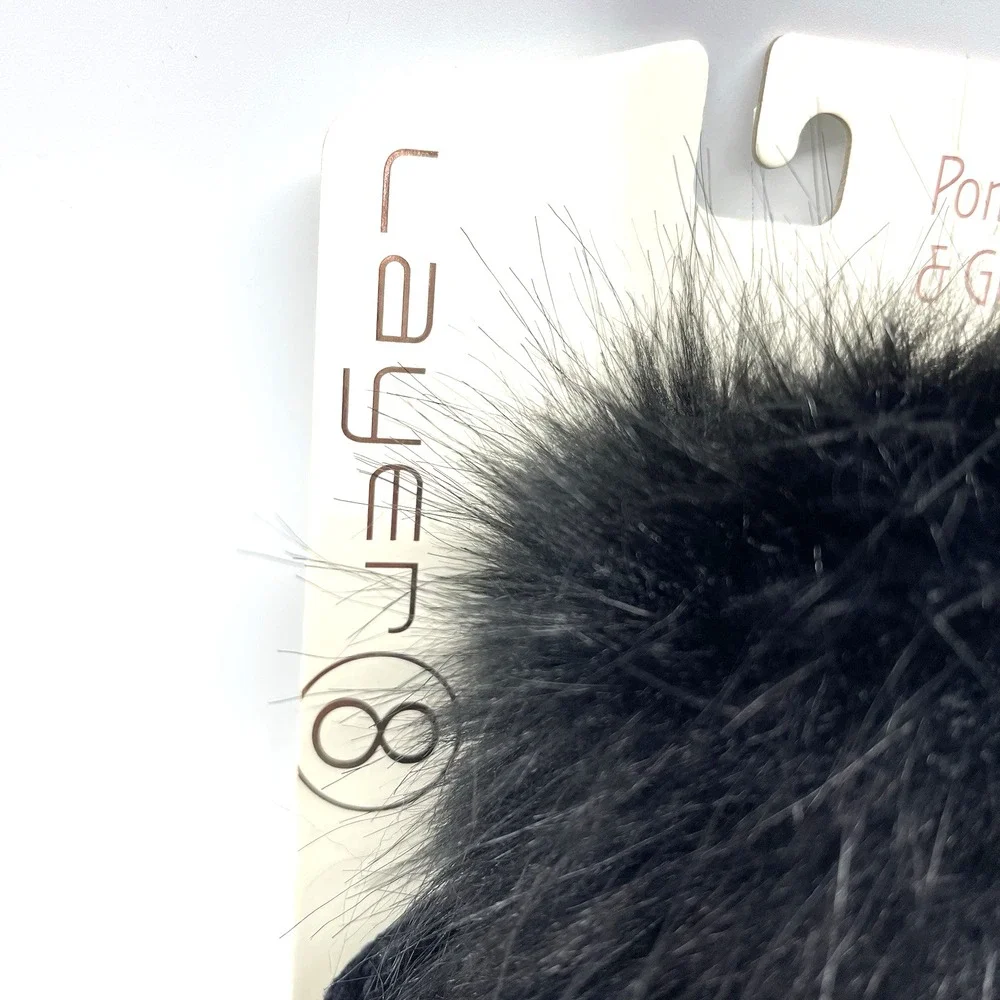 Layer 8 Chenille Knit Pom‎ Warm Winter Lined Outdoors Beanie Hat and Glove Set